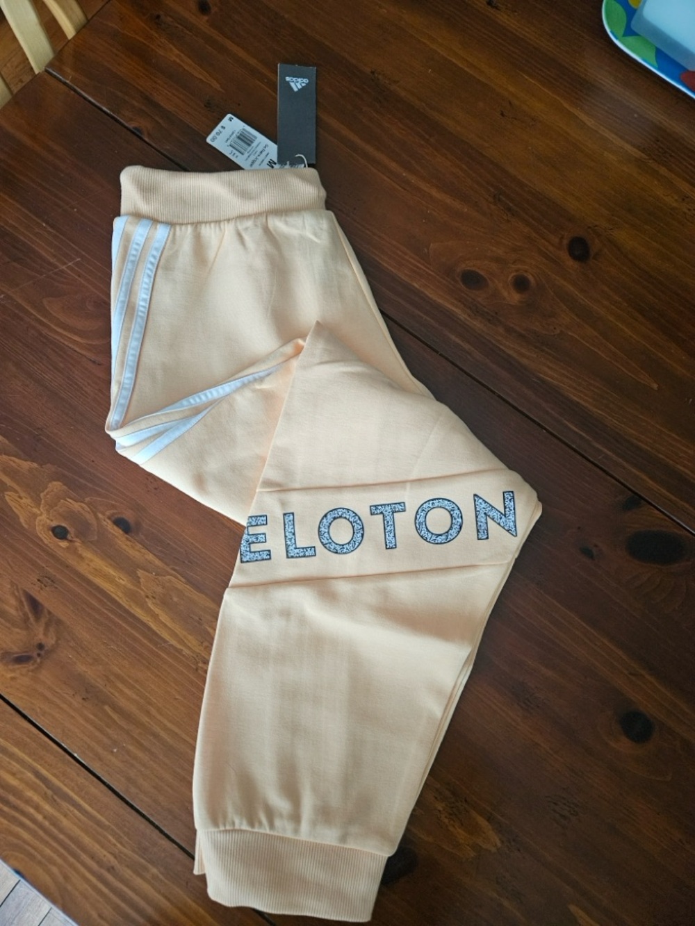 Exclusive **Adidas X Peloton Go Retro Joggers - Unisex M - Acid Orange - NWT